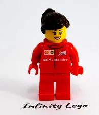LEGO F14 T & Scuderia Ferrari Truck Female Crew Minifigure Racing Driver (75913)