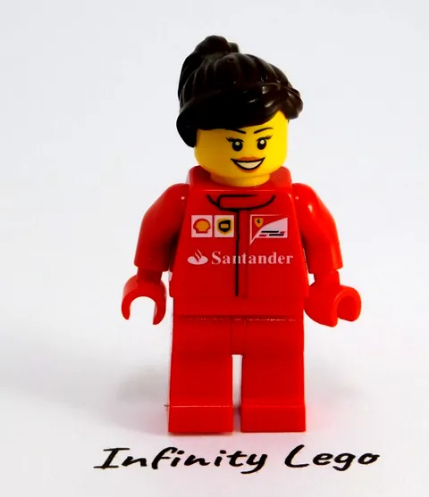 LEGO F14 T & Scuderia Ferrari Truck Female Crew Minifigure Racing Driver (75913)