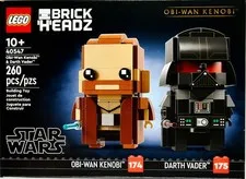 LEGO Star Wars BrickHeadz Obi-Wan Kenobi Darth Vader 40547 NEW Sealed 260 Pieces