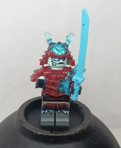 LEGO Minifig Ninjago Blizzard Samurai Knight w/ 1 Sword