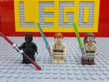 LEGO Star Wars Minifigure Set 75169 Qui-Gon Jinn Obi-Wan Darth Maul Lightsabers