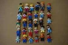 Lot of 30 Lego Duplo MInifigures Boys Girls Man Woman Worker