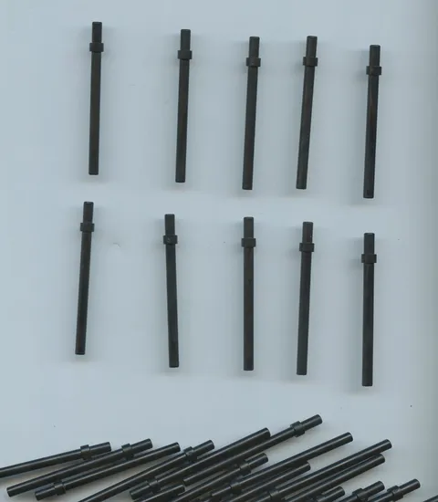 LEGO x 20 Black Bar 6L with Stop Ring 63965