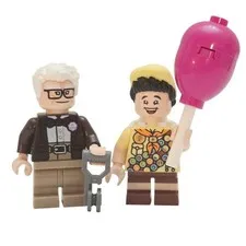 Lego Disney Up Minifigures Carl Fredricksen & Russell w/ Balloon dis090 dis091