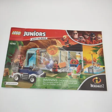 Lego Juniors Incredibles 2 Great Home Escape (10761) Instruction Booklet Only