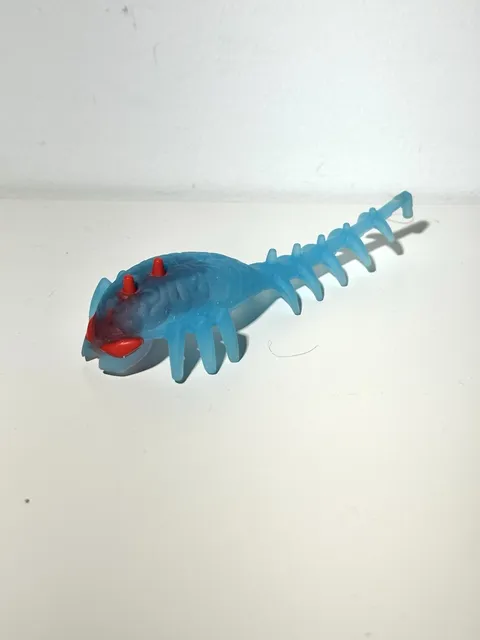 1X Lego Bionicle Hero Factory Brain Light Blue Spikes Red Rubber 11164PB01