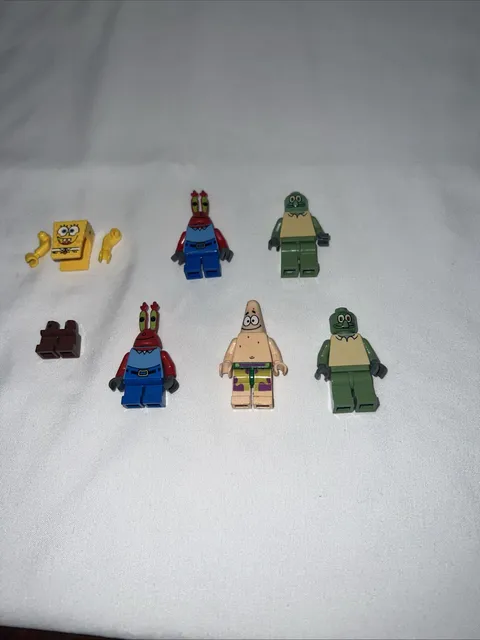 Lego SpongeBob Minifigures - Patrick, Mr. Krabs & Squidward Sponge Bob Parts