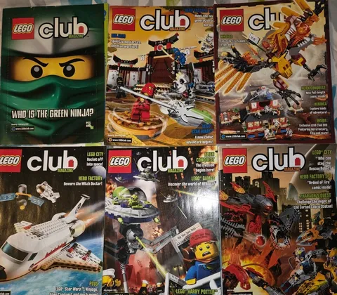 Lego Magazine lot of 7 all 2011 and  one 2012. 