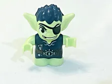 Lego Minifigure Elves Dukelin The Goblin Green Elf with Eye Patch 41184