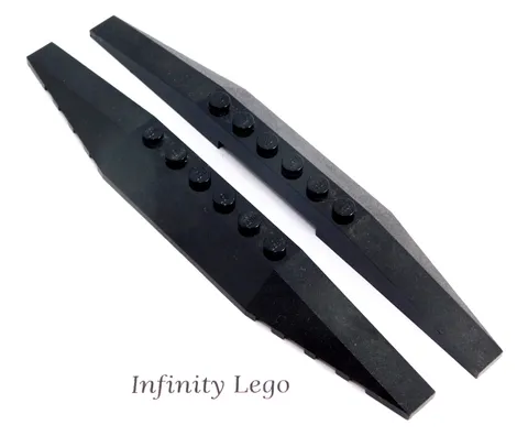 2 LEGO Black Wedge 2 x 16 Triple Slope Star Wars (30382) - 2 Pieces