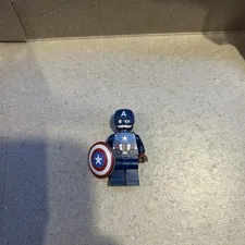 Lego Captain America Minifigure Marvel Super Heroes Avengers Clean With Shield