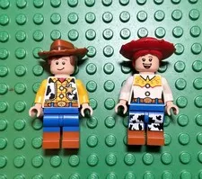 Lot of 2 LEGO Disney Minifigures Woody Jessie Toy Story 43264