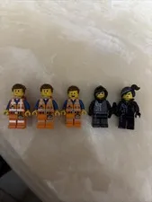 LEGO Emmet TLM018 (x2) & TLM072 & Wyldstyle TLM017 & TLM099 Bundle