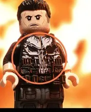 LEGO Jin Custom Marvel Daredevil Born Again The Punisher + Vest Minifigure NEW