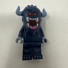 LEGO Minifigure Monster Series 14 Blue Monster Dark Blue Horned Figure 71010