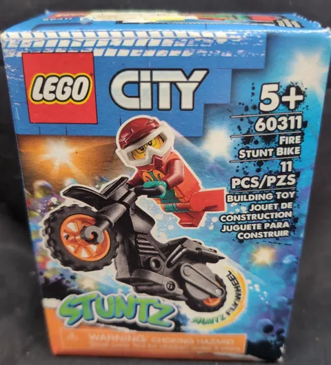 NEW - LEGO - CITY - STUNTZ - FIRE STUNT BIKE - 11 PCS - SET # 60311 - AGES 5+