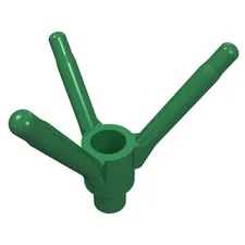 LEGO® Part 24855 - Plant Flower Stem with Bar Holder, Bar, and 3 Stems
