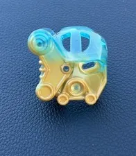 LEGO 2015 Bionicle Kanohi Mask of Ice Marbled Trans-Light Blue Pattern Part