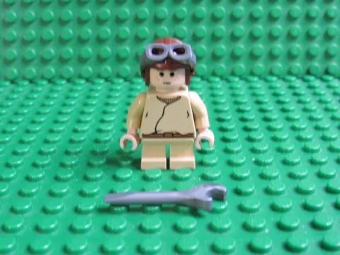Lego Young Anakin Skywalker short legs Minifigure Star Wars Episode 1 7660 SL23