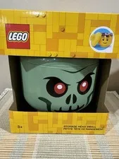 LEGO Green Zombie Storage Head Small Container 7" x 6" - Brand New Ages 3+