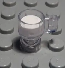 Lego Figure Accessories Cup with White Liquid