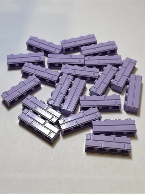 Lego 1x4 Modified Profile Masonry Bricks Lavender Purple PAB 20PCS
