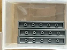 LEGO Parts - Dark Bluish Gray Tile 1 x 6 - No 6636 - QTY 5