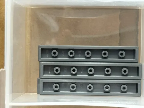 LEGO Parts - Dark Bluish Gray Tile 1 x 6 - No 6636 - QTY 5