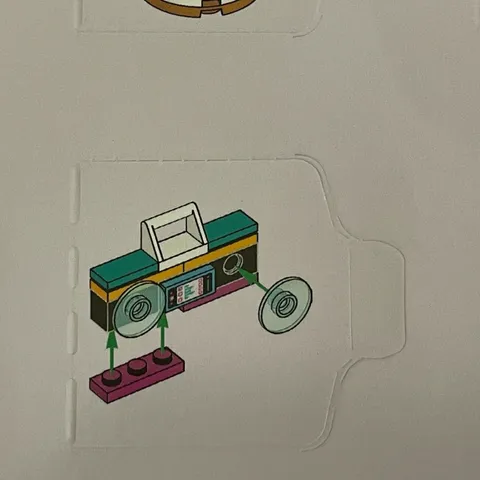 LEGO 41382 Radio Boom Box Friends Replacement Add-on Parts Pieces - New