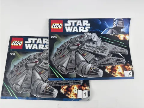 Lego Star Wars 7965 Millennium Falcon Instruction Manuals Only Books 1 & 2