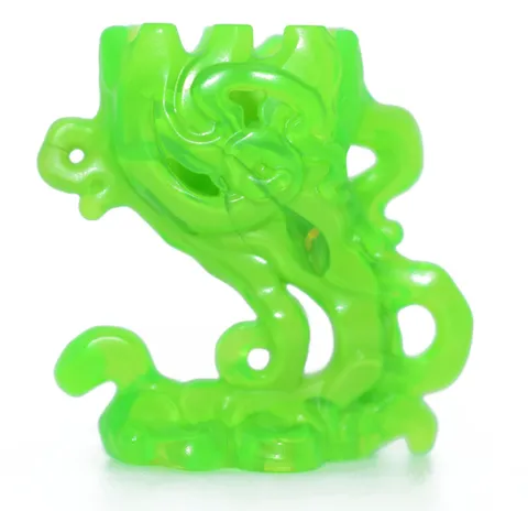LEGO Trans Brigt Green Minifigure Ghost Pedestal smoke marble Rare 76174 6334212