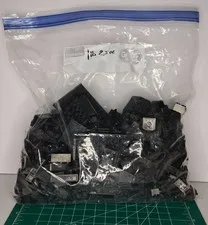 LEGO Assorted Lot Black Brick Parts 1lb 2.5 oz Bulk