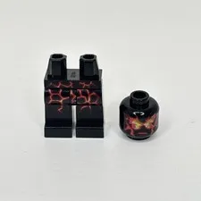 LEGO Ninjago 9572 NRG Cole Minifigure Legs & Head ONLY ~ NRG Njo0057