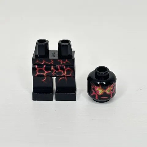 LEGO Ninjago 9572 NRG Cole Minifigure Legs & Head ONLY ~ NRG Njo0057