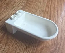 Vtg Lego Duplo WHITE BATHROOM TUB for HOME HOUSE BLOCK Bathtub Bath Part