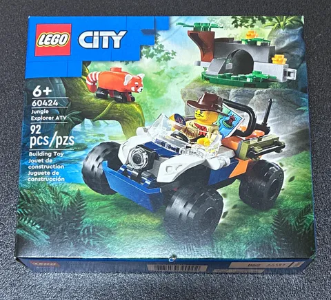 Retired LEGO City 60424 Jungle Explorer ATV Red Panda New & Sealed in Box