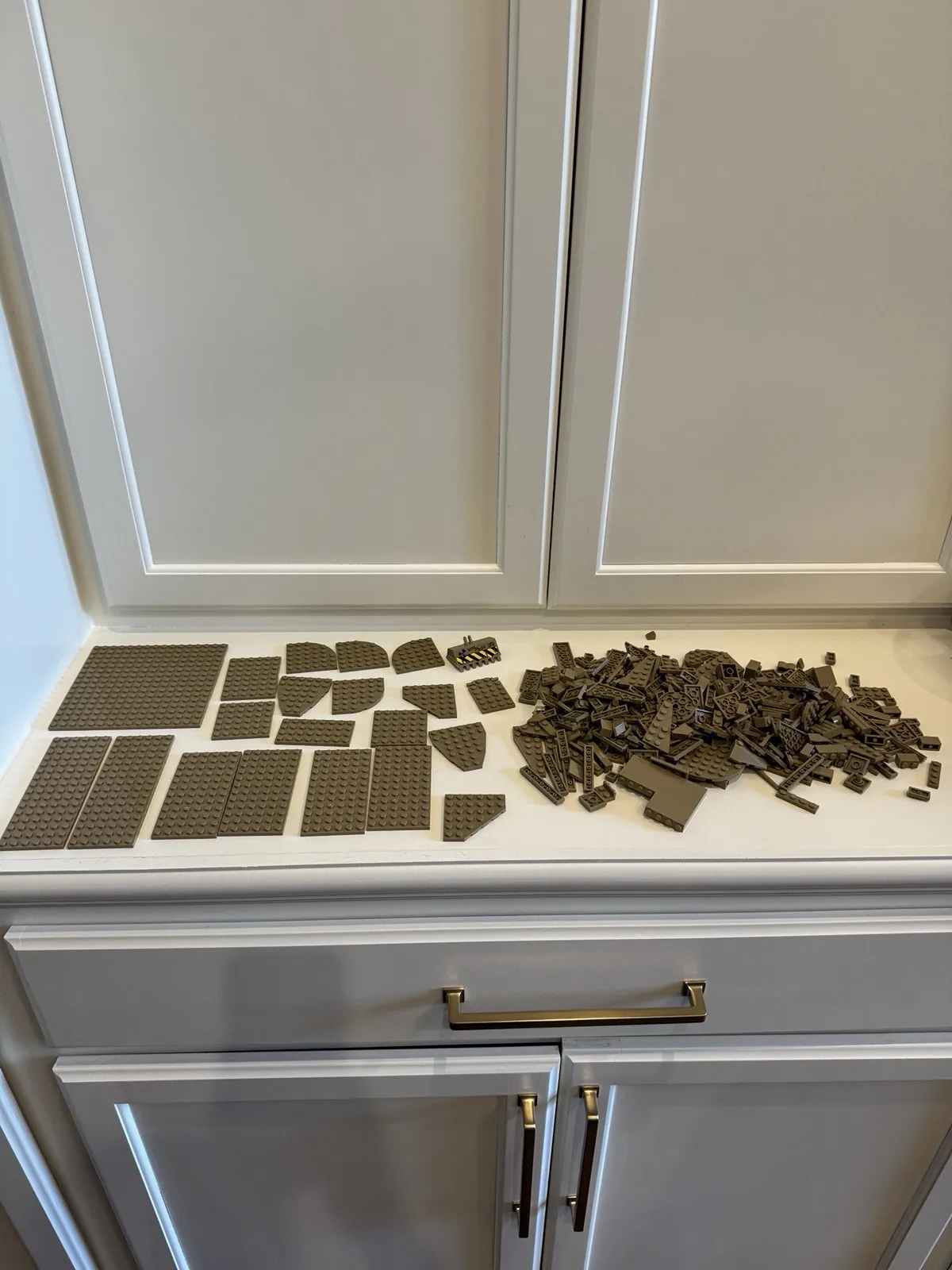 LEGO Bulk Lot Dark Sand Bricks, Plates, Pieces & Parts Loose Assorted Lot