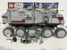 LEGO Star Wars 8098 Clone Turbo Tank Complete Build w/ 2 Minifigs & Manuals