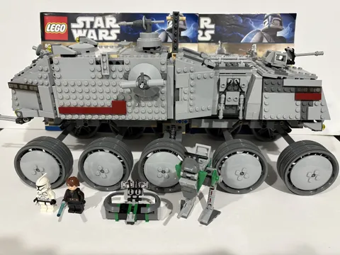 LEGO Star Wars 8098 Clone Turbo Tank Complete Build w/ 2 Minifigs & Manuals