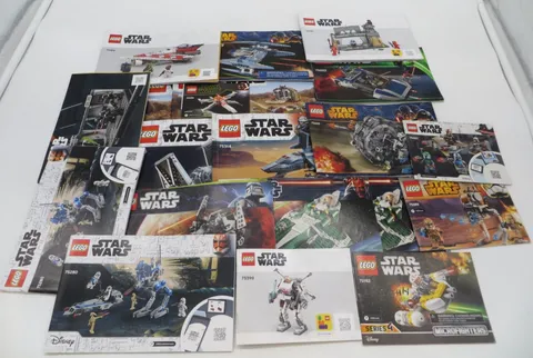 LEGO INSTRUCTION MANUALS Lot of 20 Star Wars Booklets ONLY NO BRICKS NO MINIFIGS