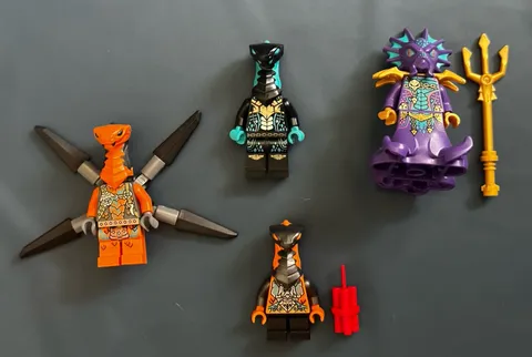 LEGO NINJAGO Seabound 4 Character Lot W/Prince Kalmaar + Maaray Guards
