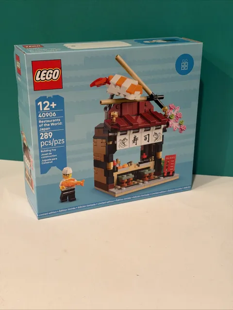 LEGO 40906 Restaurants Of The World Japan Sushi Restaurant GWP Set RETIRED New