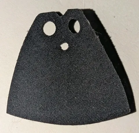 Lego BLACK Minifigure Cape Cloth Standard Traditional Starched Fabric Part # 522