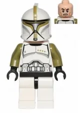 LEGO MINIFIGURE STAR WARS CLONE TROOPER SERGEANT PHASE 1 USED SW0438!!