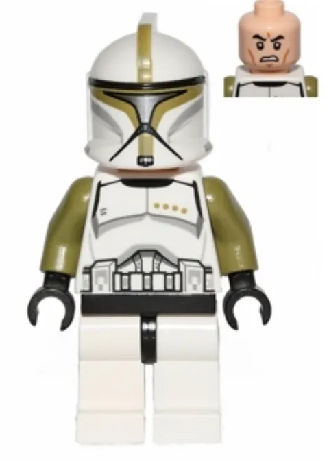 LEGO MINIFIGURE STAR WARS CLONE TROOPER SERGEANT PHASE 1 USED SW0438!!