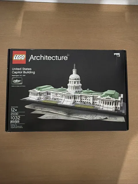 LEGO Architecture United States Capitol Building 21030 w/ Box, Manual, 1032 pcs