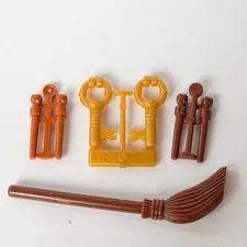 LEGO Harry Potter Broom Wand Wands Keys Bundle Lot
