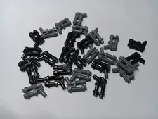 LEGO BULK LOT 28 MINIFIGURE WEAPON GUN TWO BARREL PISTOL BLACK GRAY #95199