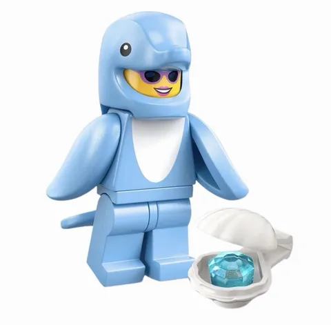 LEGO Series 28 Collectible Minifigures 71051 - Dolphin Costume Fan, Open Box NEW