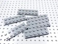 LEGO Lot of 6 Dark Bluish Gray 2x6 Plates BE
